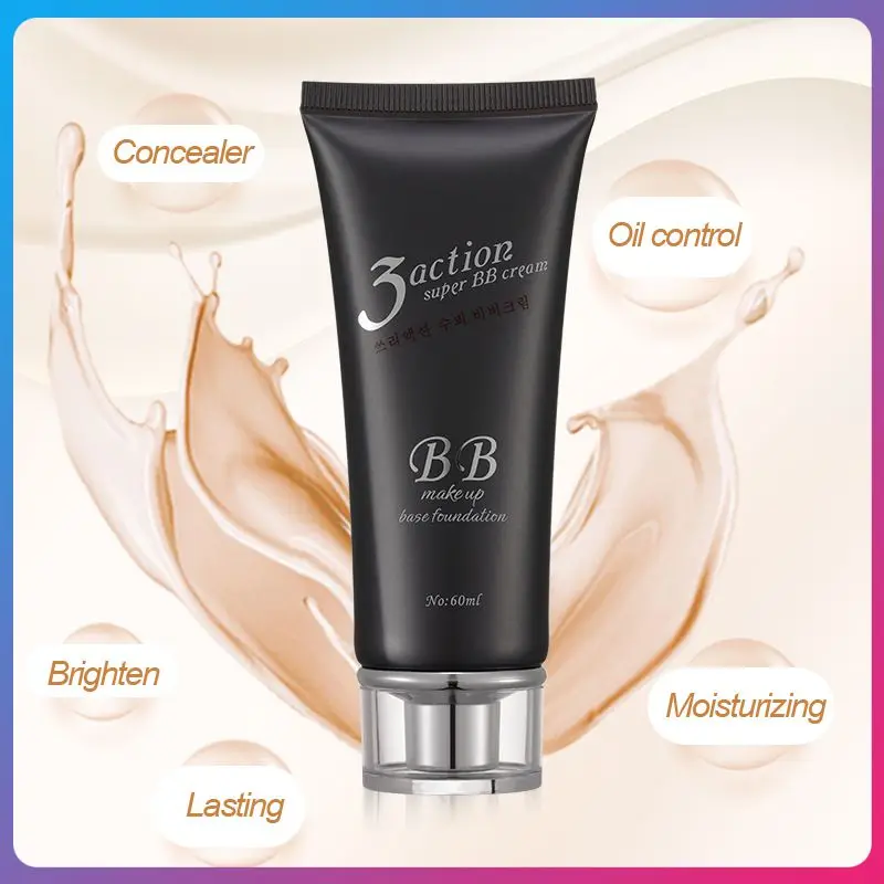 

BB Cream Base Makeup Long Lasting Waterproof Brighten Skin Stone Whitening Concealer Foundation Liquid Face Makeup TSLM1