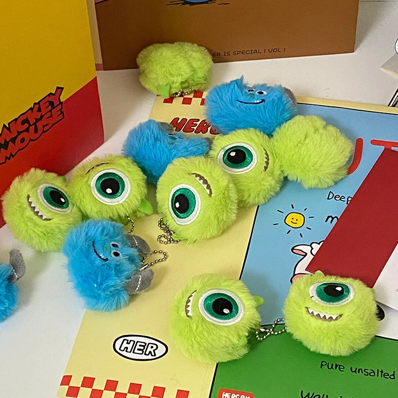 

Monsters Inc Plush Keychain Anime Figure Sullivan Plushies Toy Soft Stuffed Doll Backpack Pendant Car Key Chain Girl Gift