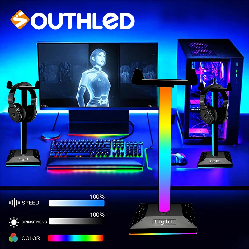 Разноцветная светодиодная подсветка для игровой гарнитуры RGB-подсветка с USB