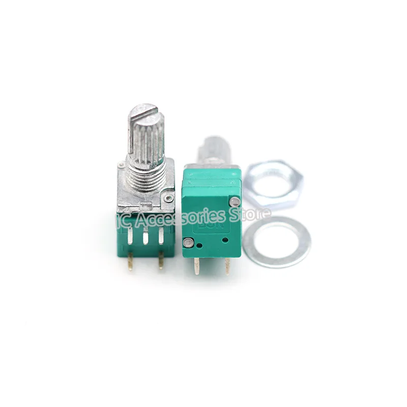 

10pcs 5-pin|RV097NS Single link audio amplifier potentiometer with switch B1K/5K/10K/20K/50K/100K