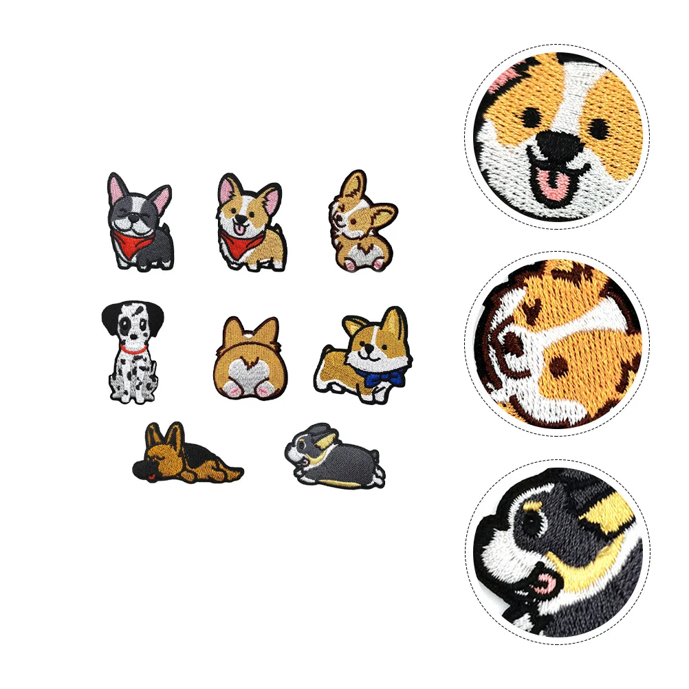 

Patchappliques Iron Sew Applique Cloth Embroidered Clothing Sewing Dog Repair Clothesfloral Badges Animal Cute Stickers