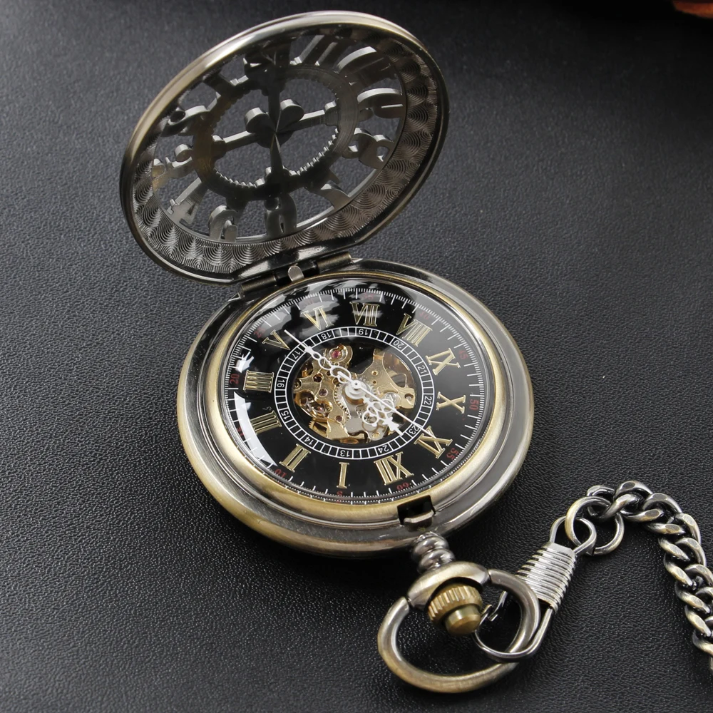 Arabic Digital Mechanical Pocket Watch High Quality Unisex Necklace Pendant Jewelry Gift for Men and Women Religio Masculino