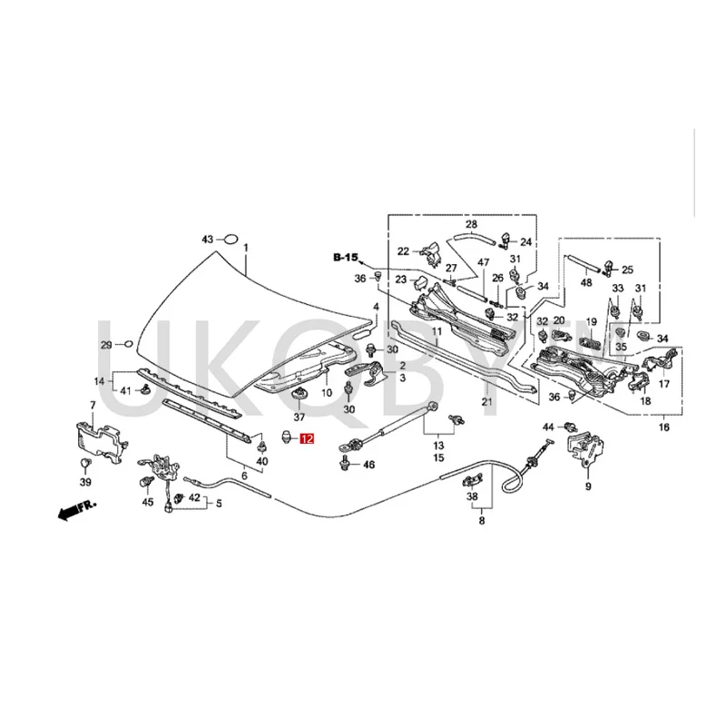 74144-SE0-000 Подходит для Honda Ac co rd Od ys se y, Ac ur a и Fe ng, верхняя Резиновая Подушка капота двигателя, резиновый Пирс (art.: 3920c8d217529) - 3920c8d217529
