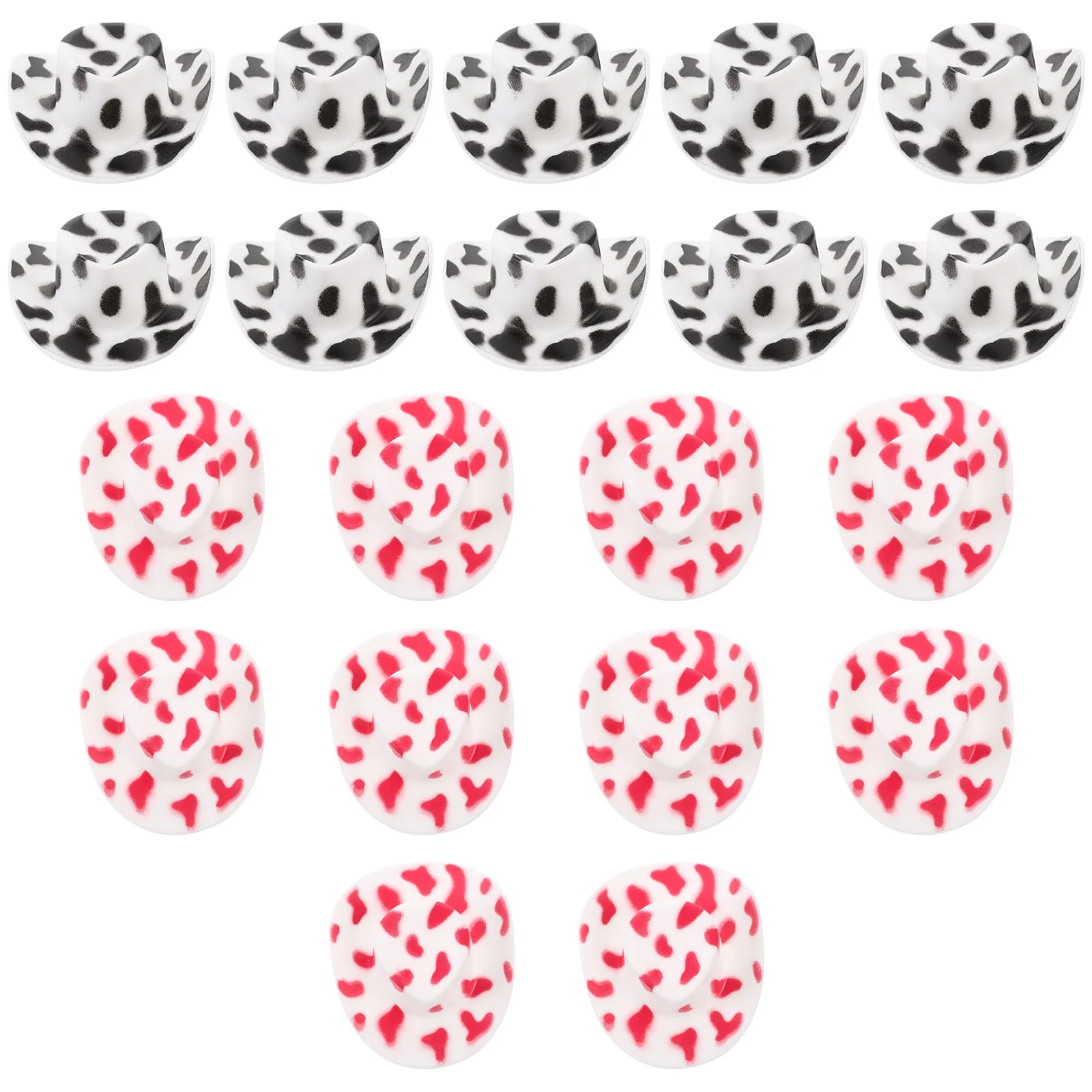 

20Pcs Miniature Cowboy Hat Small Hat Toy Miniature Ornament Dress Up Accessory