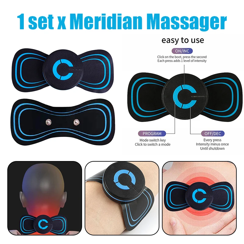 

Electric Neck Massager EMS Cervical Vertebra Massage Patch for Muscle Pain Relief and Shoulder Relaxation Portable Neck Massage