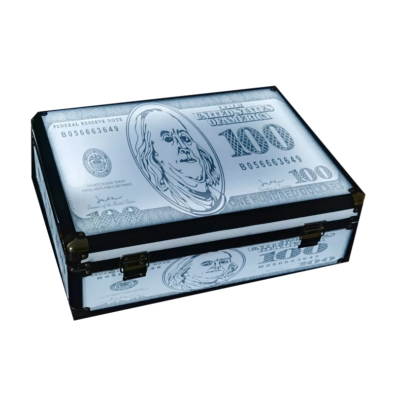 

Customized gold box, money box, bar, KTV, luminous box, nightclub, tycoon set, atmosphere, interactive props, wine tool box
