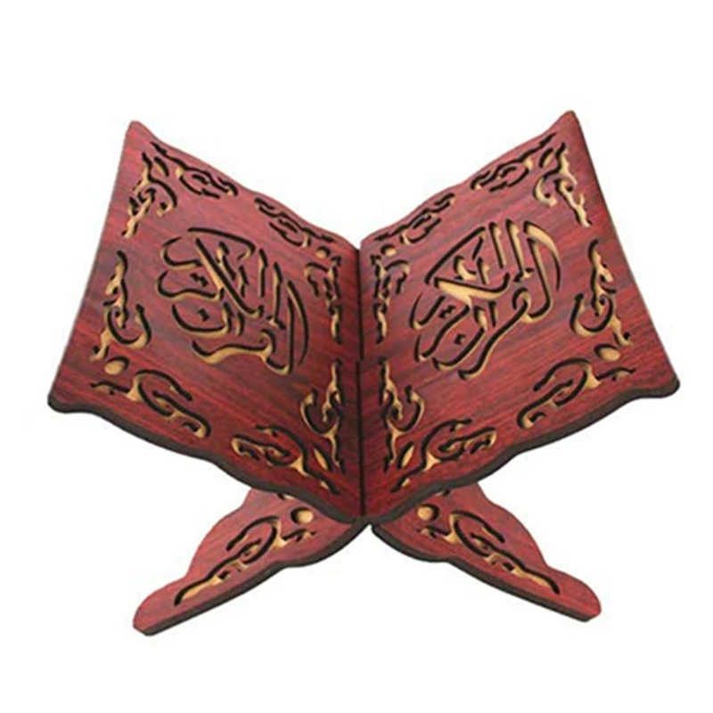 

New 2PCS High‑Quality Wooden Islamic Book Shelf for Home Quran, Cookbook, Painting Books Practical Home Decoration