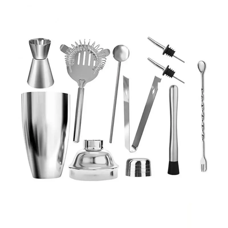 

Stainless Steel Cocktail Shaker Kit Mixer Wine Martini Boston Shaker For Bartender Set Drink Party Bar Barware Tools 550ML/750ML