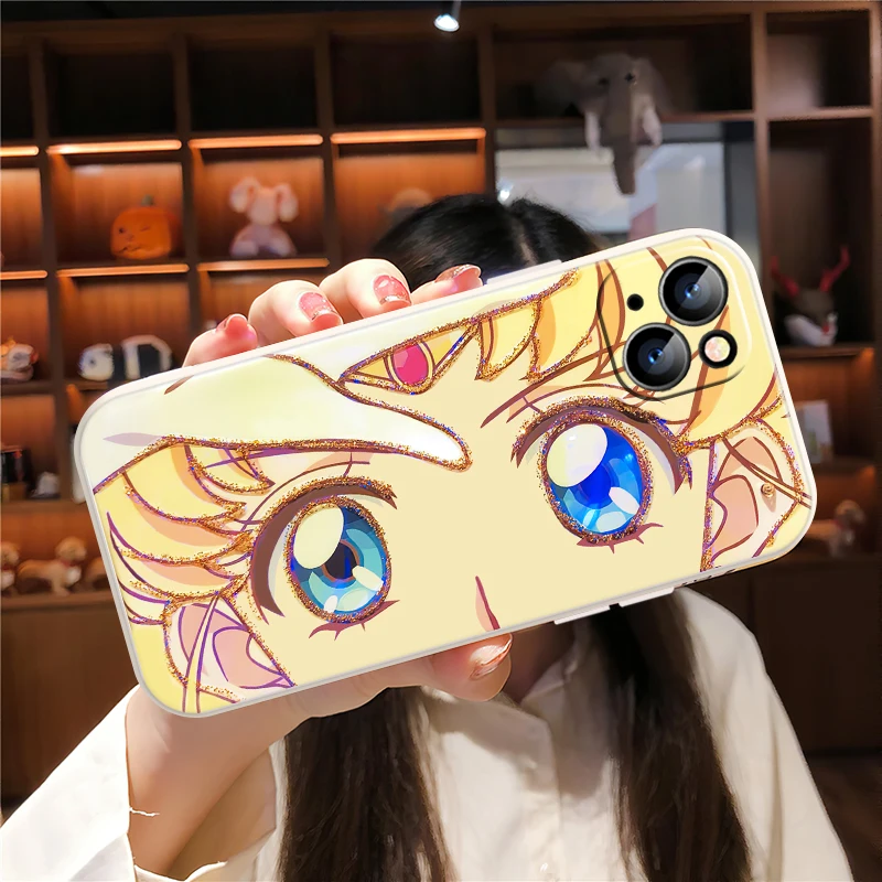 

Sailor Moon Case For iPhone 11 12 13 Pro MAX 7 8 6 6S Plus SE 2020 X XR XS MAX 13 12 Mini Phone Protect Cartoon Anime Pretty