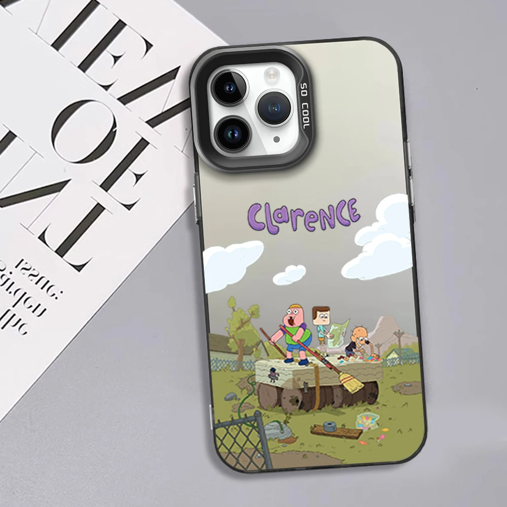 Чехол для телефона MINISO с рисунком C-Cla-ren-ceS серебряный чехол ТВ подходит iPhone 12 11 13 14