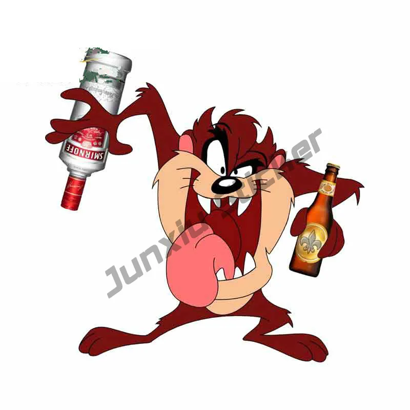 

Cartoon Taz Motorcycle Decal Fine Car Stickers For VAN ATV Air Conditioner Windshield Trunk Car Decoration Accessories KK13*13cm