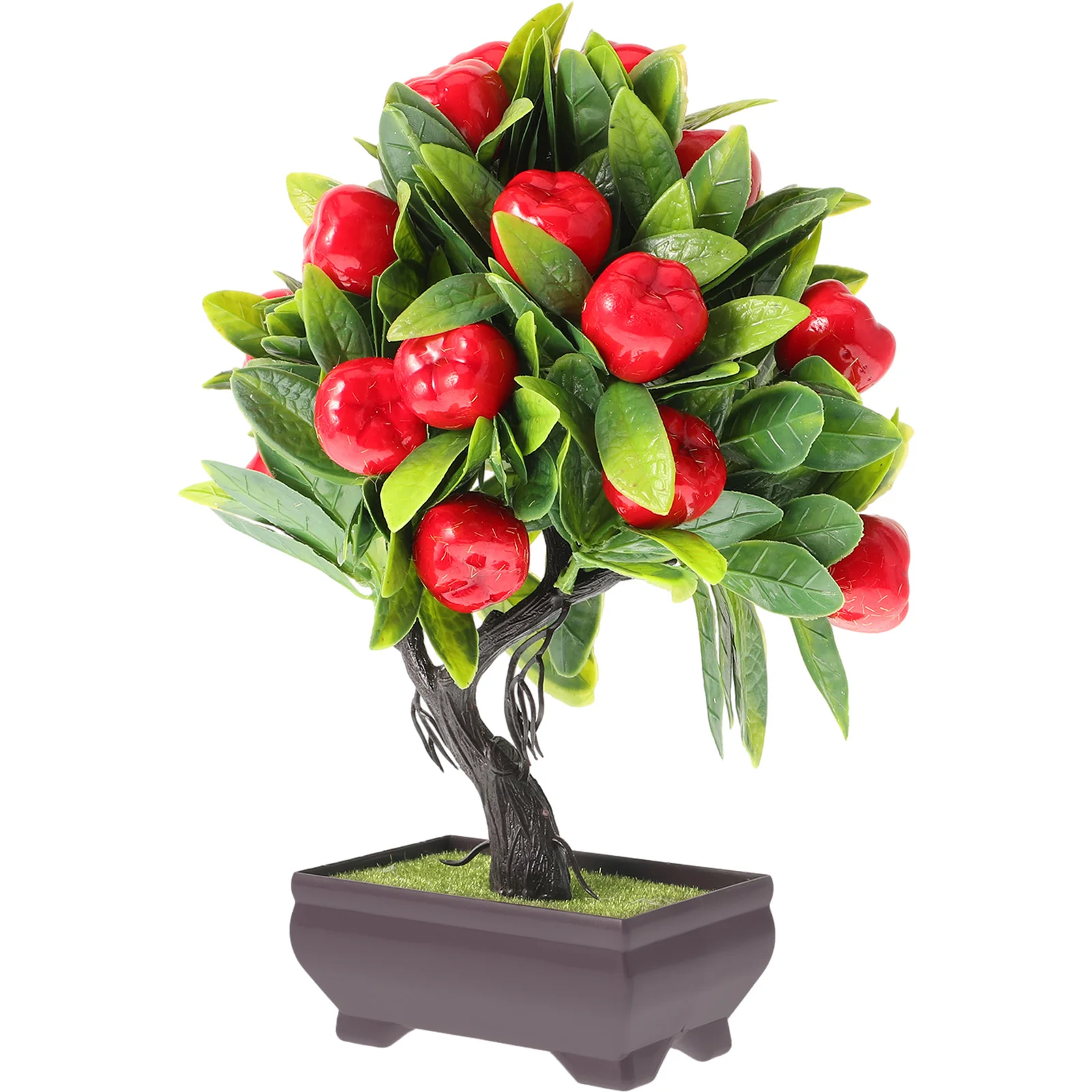 

Desktop Fake Fruit Tree Realistic Bonsai Artificial Apple Fruit Tree Bonsai