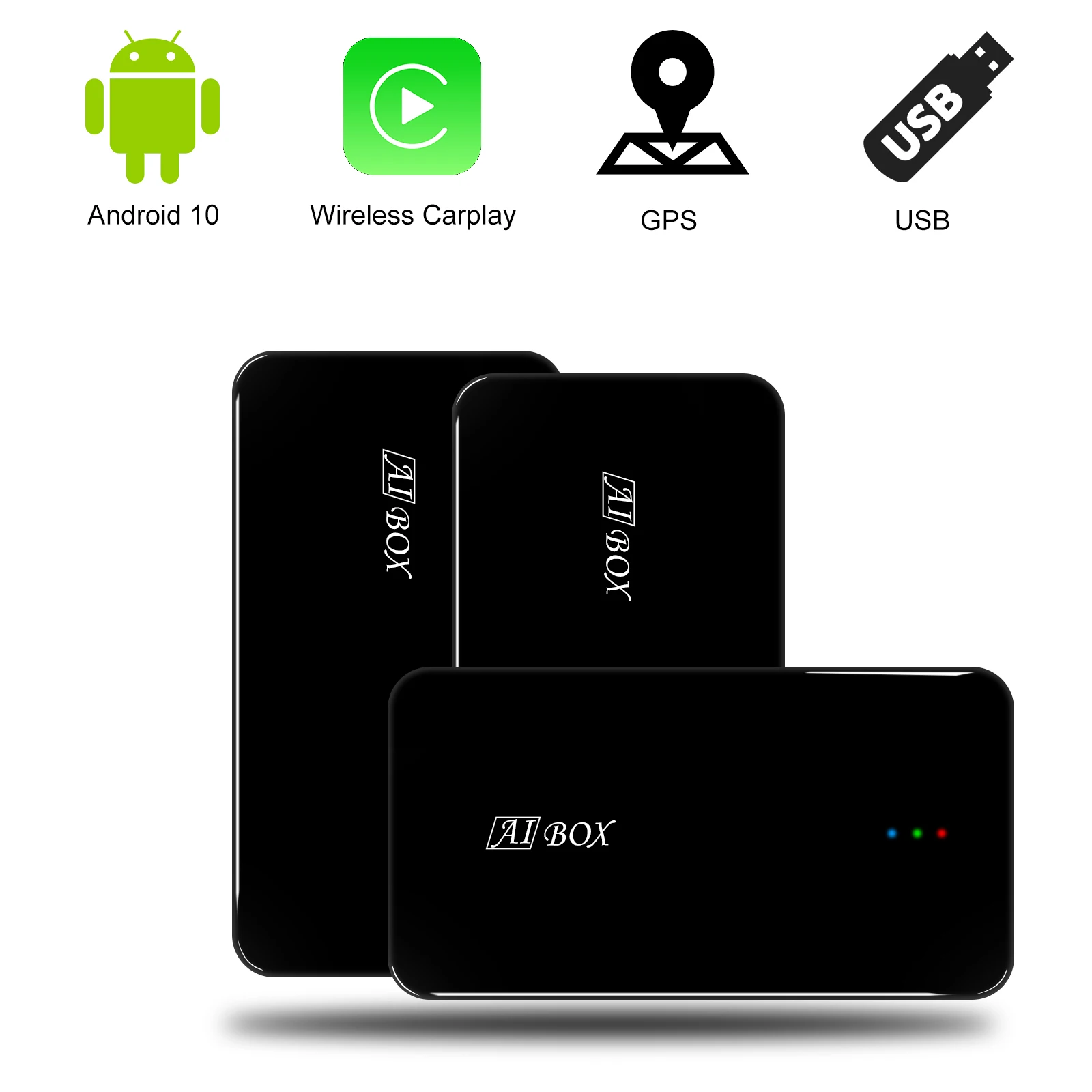 

2.0 Carplay Ai Box Car Multimedia Player USB Car Smart Android Box Wireless Android Auto Refit For Benz Audi Car Intelligent Box
