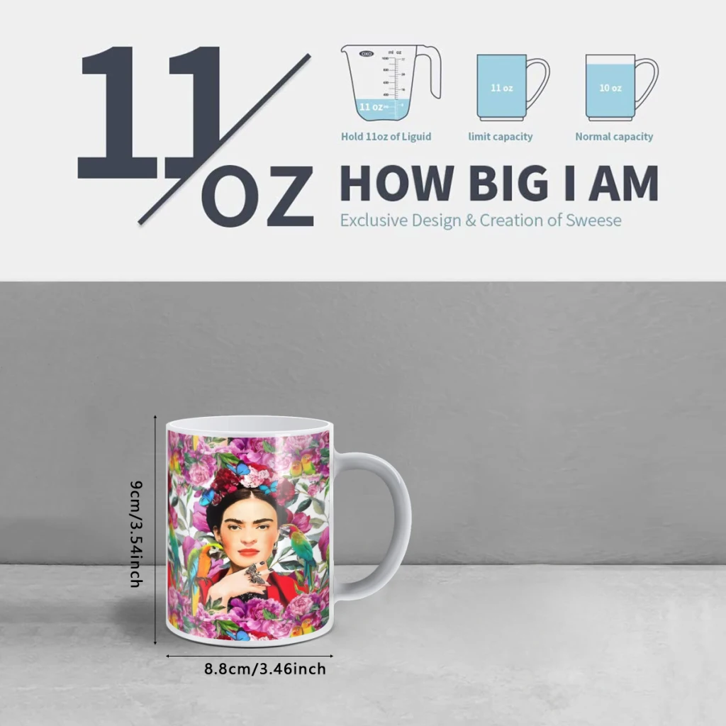 Frida.forever Керамическая кофейная кружка меняющая цвет подарок на день рождения