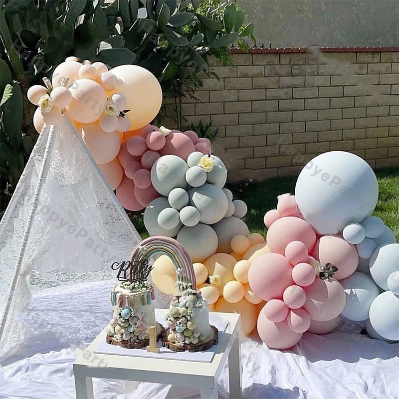 

Macaron Balloons Garland Birthday Baby Shower Decoration Baby Pink Maca Blue Dusty Pink Balloon Arch Kit Easter Wedding Decor