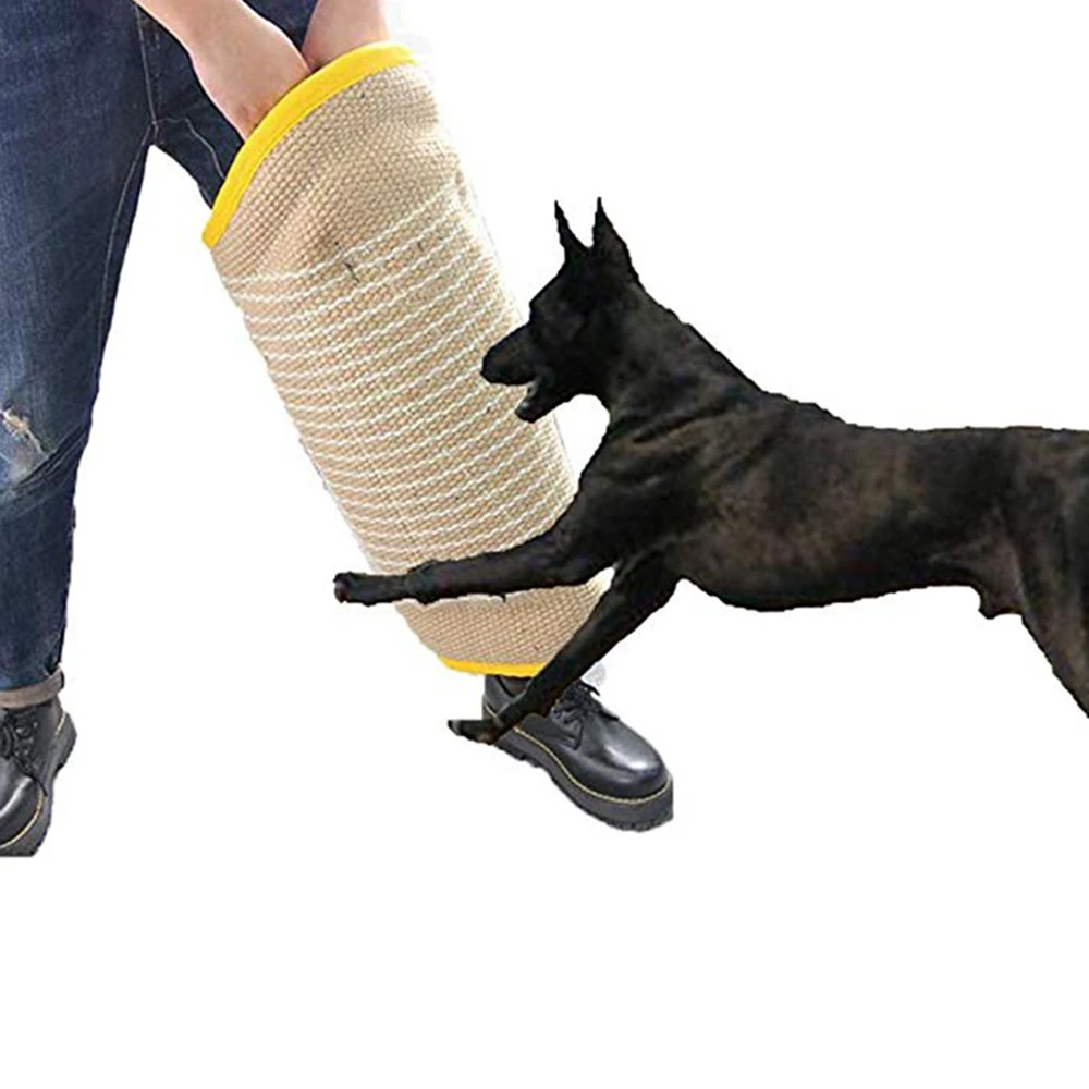 Training Dog Flax-Colored Leg Target German Shepherd Training Leg Sleeves To Put Leggings Resistant To Biting And Durable