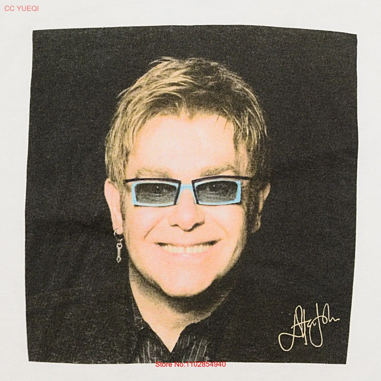 Винтажная футболка ELTON JOHN Philadelphia Freedom Concert/Ball 4 июля 2005 г. большая