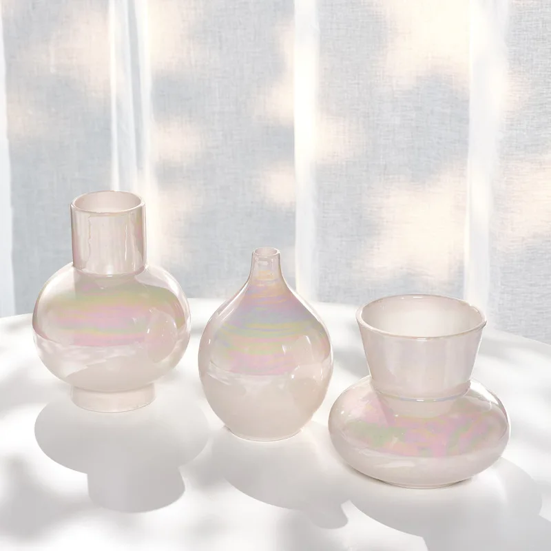 

Korean Ins Hand Painted Floret Ceramic Succulent Flowerpots Vintage Thumb Bonsai Potted Creative Handicrafts Creative Gardening