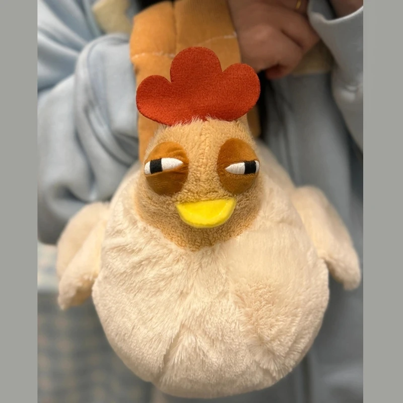 Милая мультяшная курица плюшевая сумка через плечо регулируемая для женщин