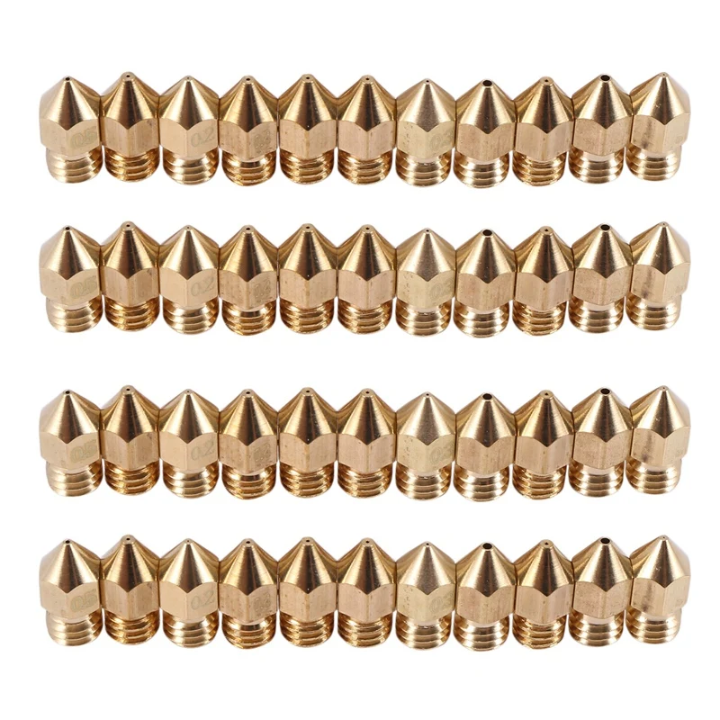 

44 Pieces 3D Printer Nozzles MK8 Nozzle 0.2Mm, 0.3Mm, 0.4Mm, 0.5Mm, 0.6Mm, 0.8Mm, 1.0Mm Extruder Print Head