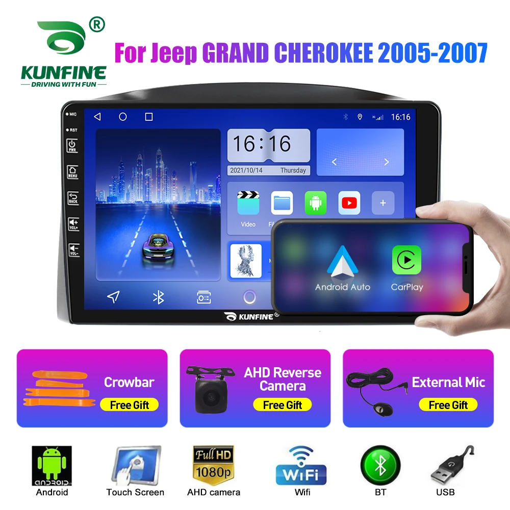 Car Radio For Jeep GRAND CHEROKEE 2Din Android Octa Core Stereo DVD GPS Navigation Player Multimedia Auto Carplay