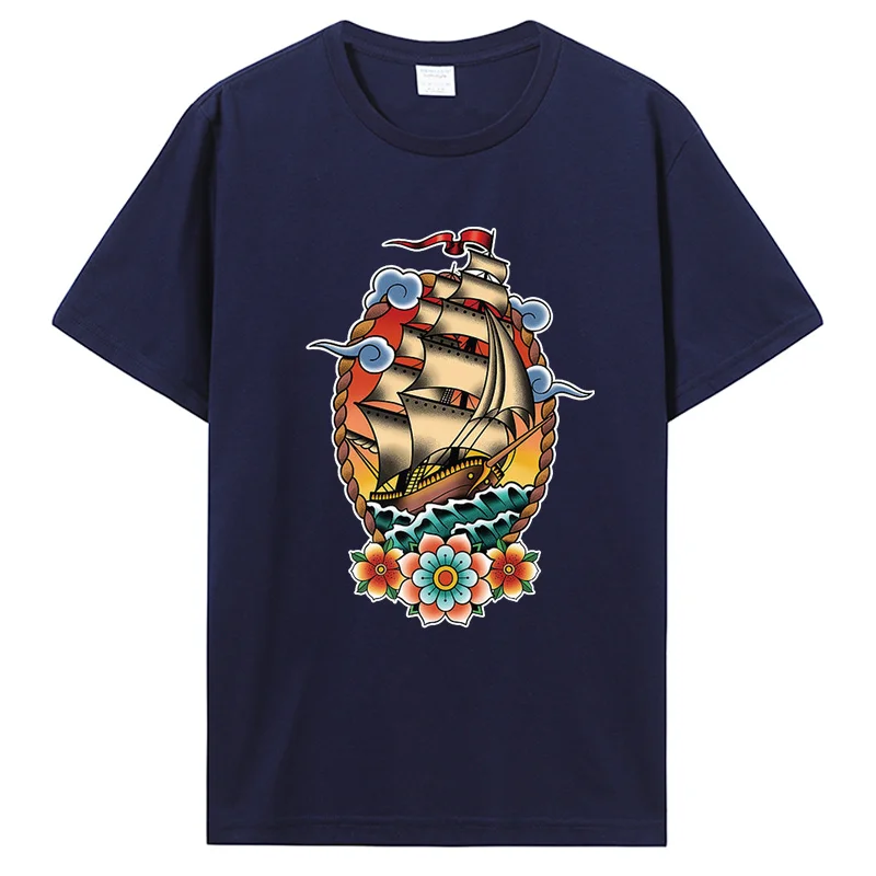 Футболка мужская хлопковая в стиле ретро Классическая американская машинка для