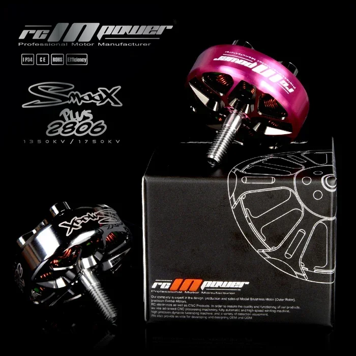 RCINPOWER SmooX 2806 Plus 1350KV 1750KV 4-6S бесщеточный двигатель для FPV Freestyle 7-дюймовый большой