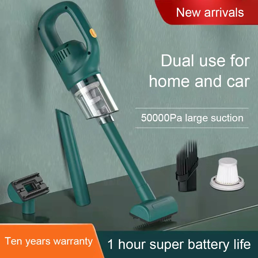 Wireless Car Vacuum Cleaner Handheld Portable Powerful Suction Wet and Dry Vacuum Cleaner Smart Cordless Interior Accessories