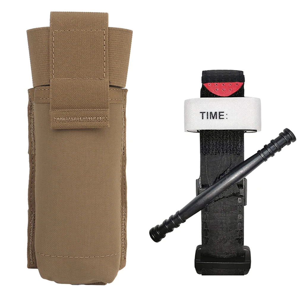 

Tactical Tourniquet Pouch Holder with Tourniquet Strap,Outdoor Molle Medical Scissor Storage First Aid Bag for Camping Hunting