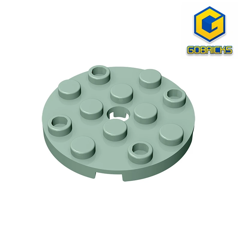 

Детский конструктор, круглые пластины 4x4 с HolePlate 2x4, совместимы с lego 60474, детские развивающие строительные блоки «сделай сам»