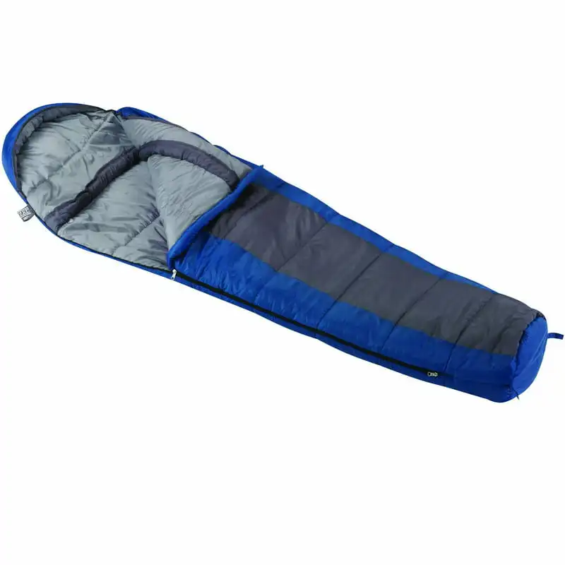 

Ultra Comfortable Sturdy Blue Santa Fe 20-Degree Mummy Adult Sleeping Bag - 84"x33" Ideal for Outdoors Camping.