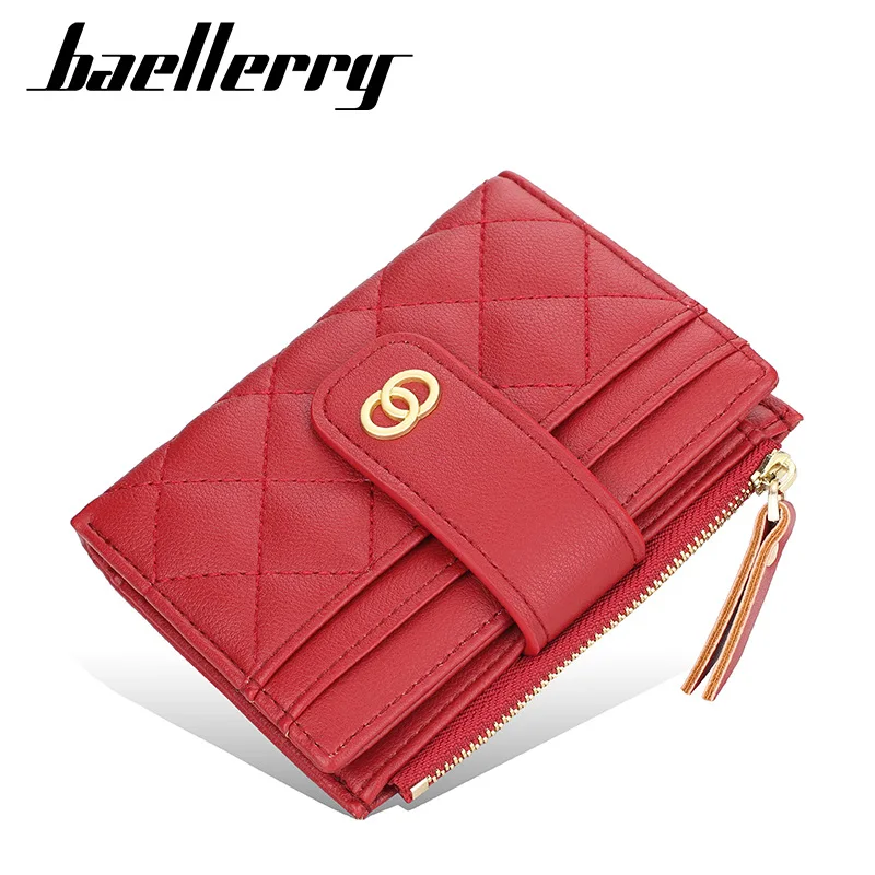 baellerry 2022 new wallet women's short Korean version multi-card embossed coin purse fashion small card bag