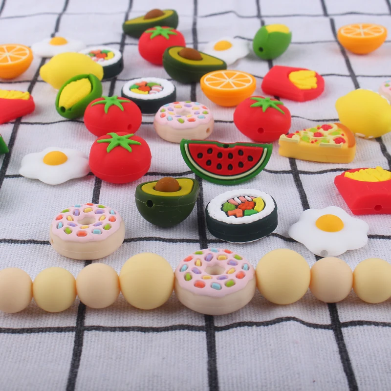 

5 шт., силиконовые бусины для соски-пустышки