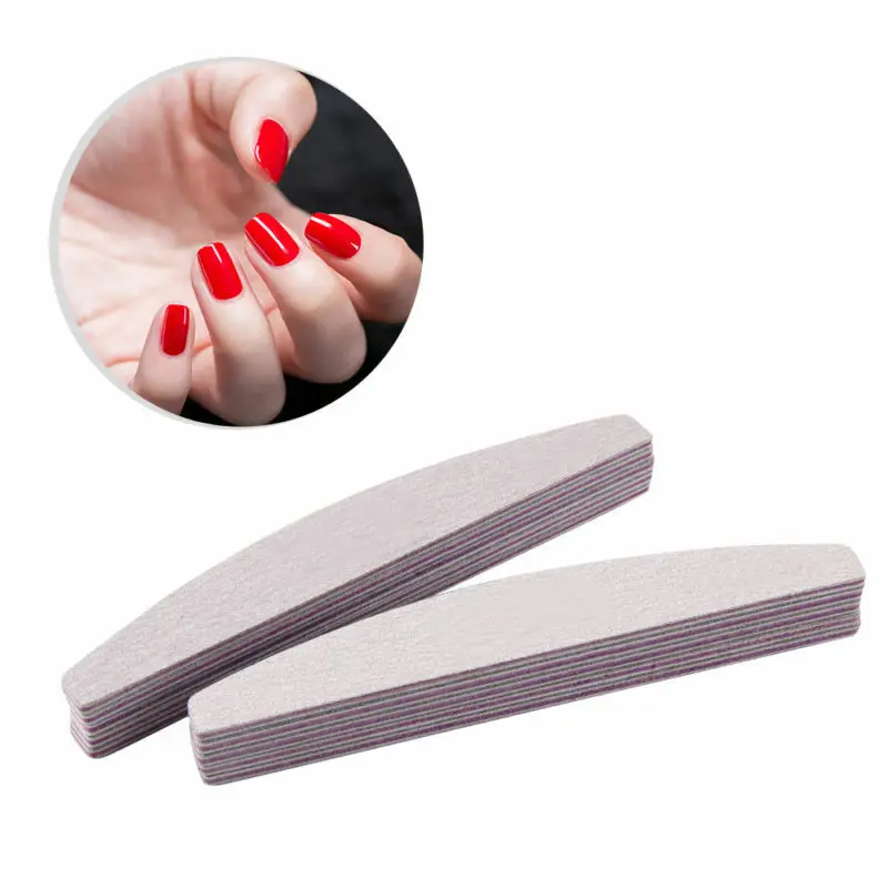 

10PC NAIL FILES DOUBLE SIDED HALF MOON 150/150 GRIT ACRYLIC GEL NAILS NAIL FILE 10Pcs/SET NAIL ART FILE BLOCK,RTT5JH9898