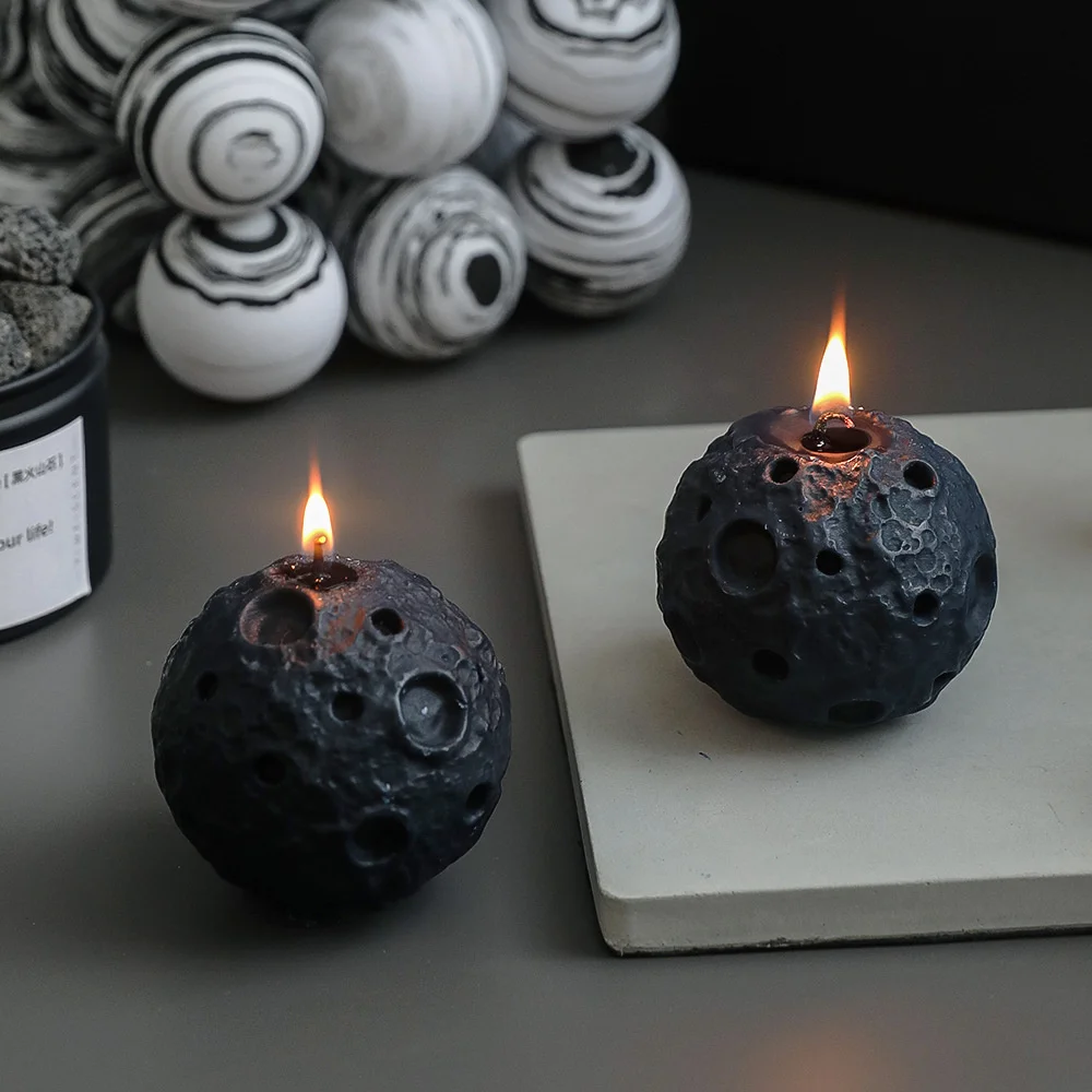

3D Earth Moon Silicone Candle Mould DIY Scented Candles Plaster Resin Epoxy Handmade Soap Making Gypsum Crafts Home Decor Mold