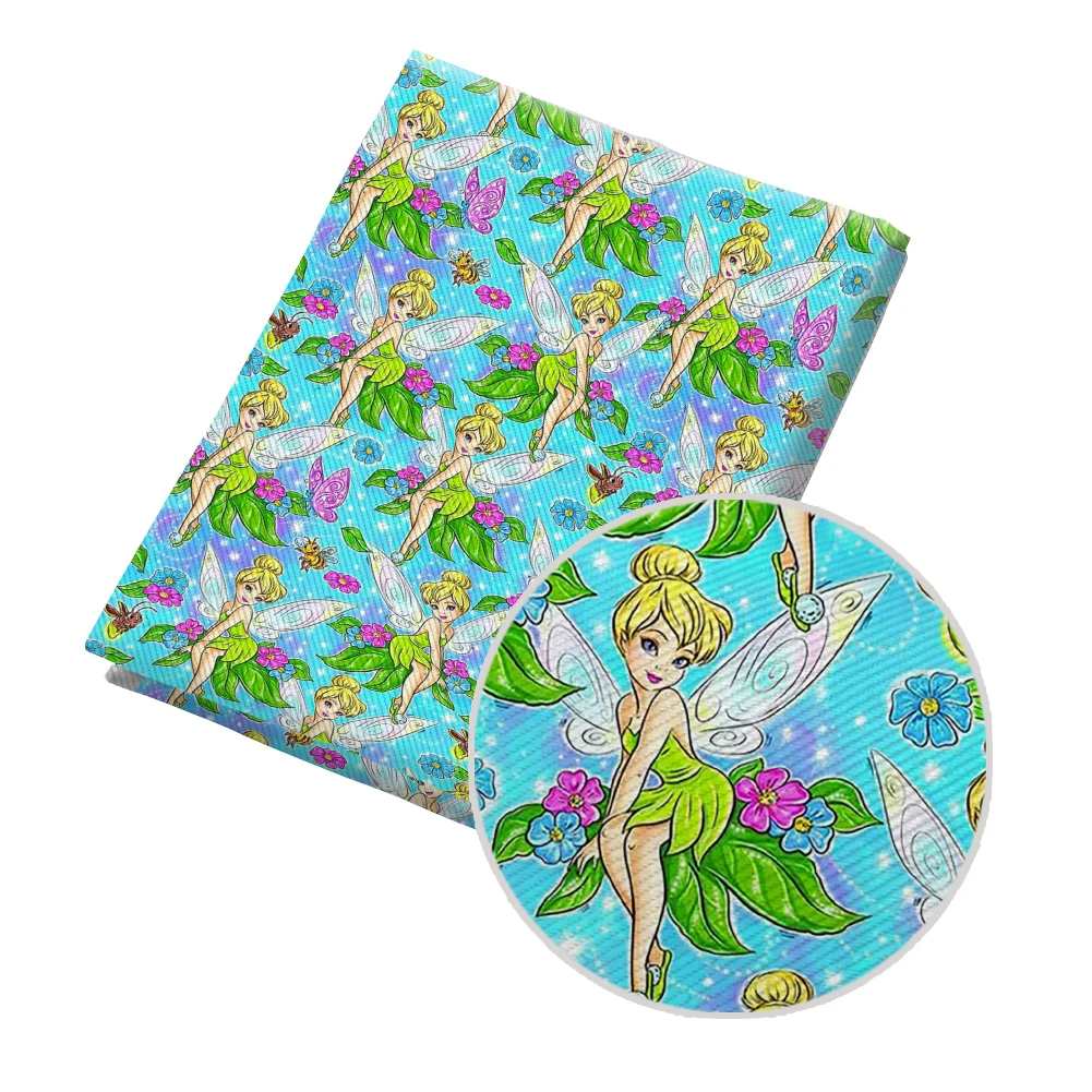 

Хлопчатобумажная саржевая ткань Disney Tinker Bell для шитья одежды в стиле пэчворк 50*145