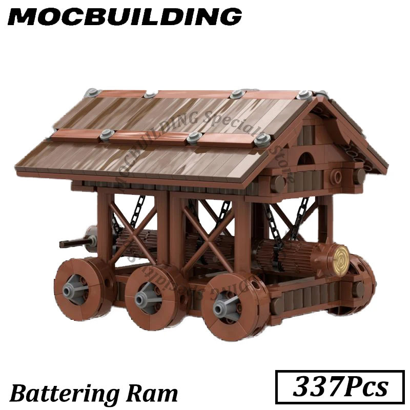 

Солдатское оружие Medival Scene, батарея Ram MOC, строительный блок, модель «сделай сам», кирпич для строительства, игрушка, подарок на день рождения, Рождество