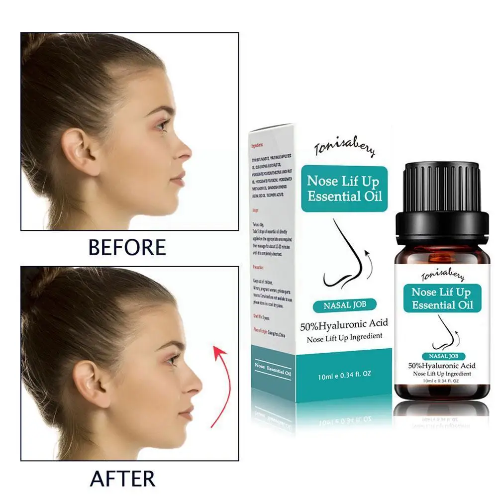 

Nose Massage Essential Oils Up Heighten Rhinoplasty Face Care Skin Natural Beautiful 10ml Collagen Noses Reshape Firming Sh V4r3