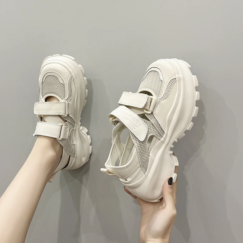 Designer Platform Sandals Women 2023 Trend Summer Elegant Party Sports Shoes Woman Wedges Chunky Luxury Sandals Girls High Heels