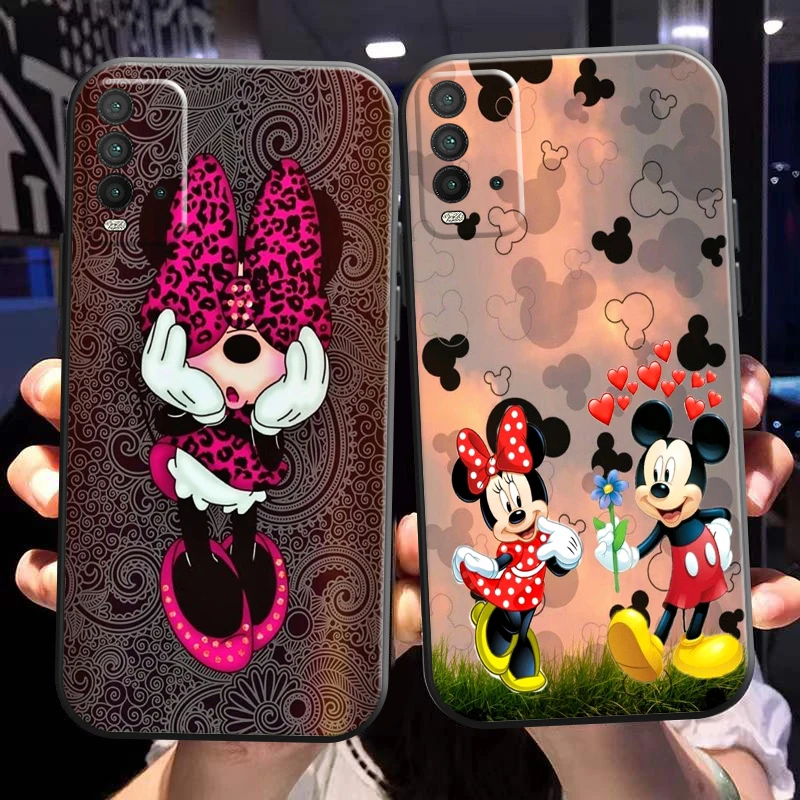 

Mickey Minnie Mouse Phone Case For Xiaomi Redmi Note 10 10T 10S 9 9S 9T 5G 8 8T Pro Redmi 10 9 9AT 9T 9C 8 8A Carcasa