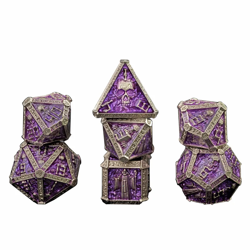 

2022 The latest design metal dice sets The wizard dice for DND game