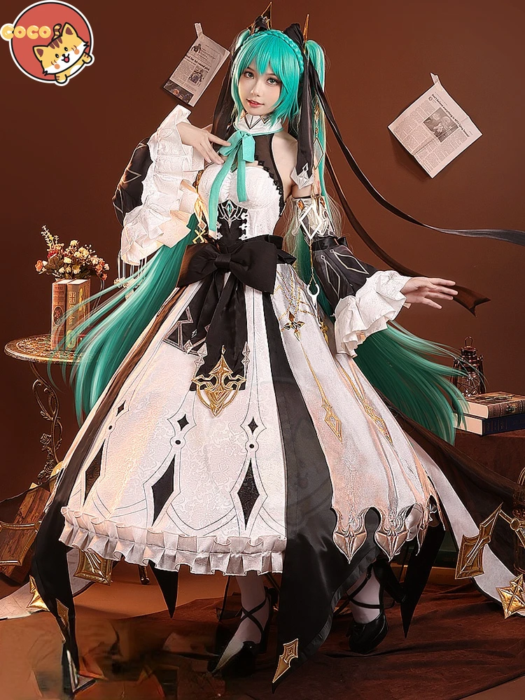 

CoCos-S PER-SALE VOCALOID Miku Cosplay Anime Miku Cosplay Costume Miku Uniform Cute Sexy Lovely Lolita Dress for Girls Woman