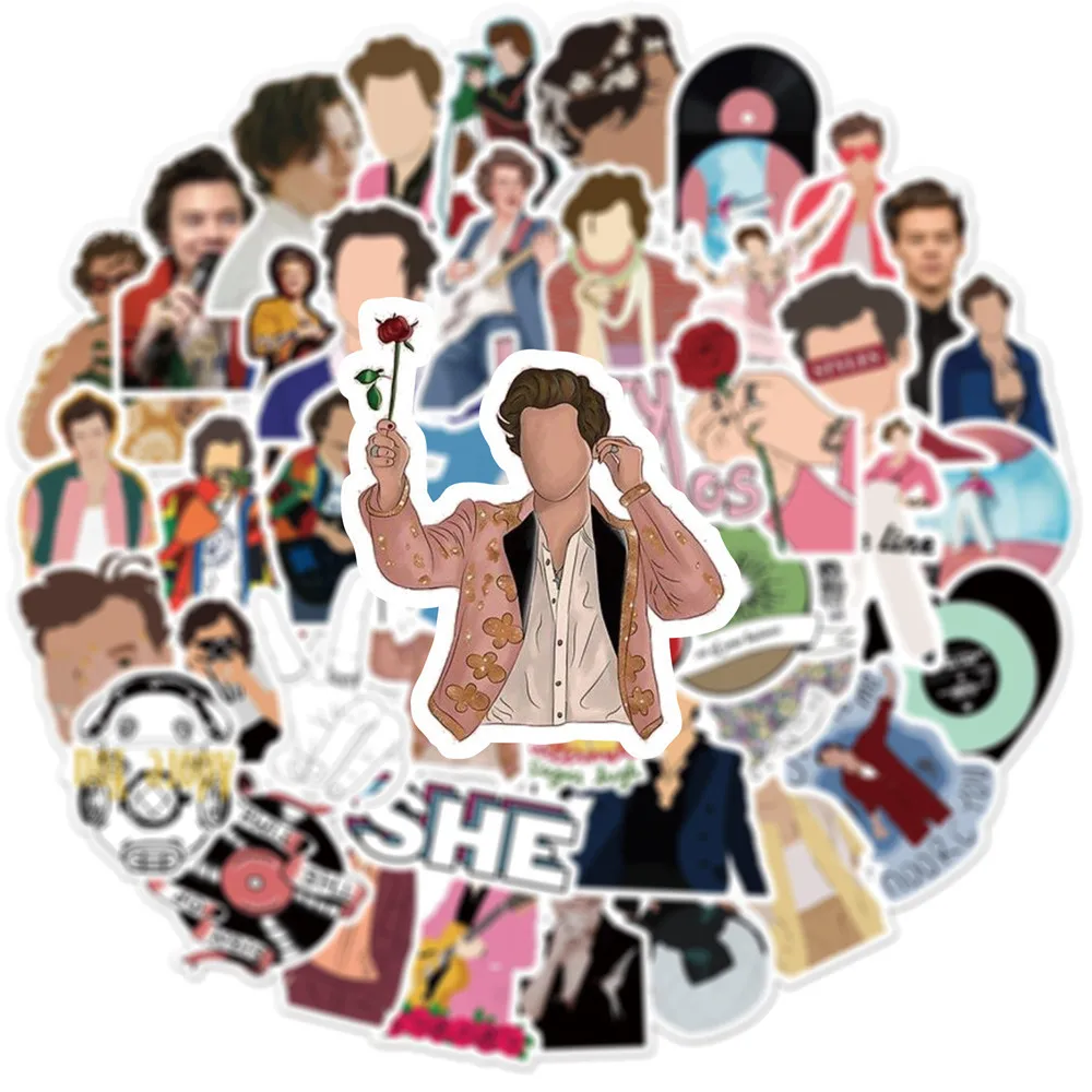 Наклейки Гарри в стиле британского певица 10/30/50 шт. наклейки для багажа ноутбука