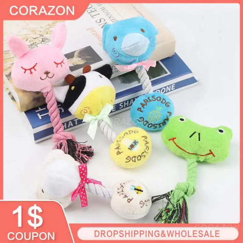 

Dog Cotton Rope Pet Dog Molar Rope Pet Dogs Durable Bite Resistant Rope Chew Toys Pets Teeth Cleaning Supplies For Small Meduim