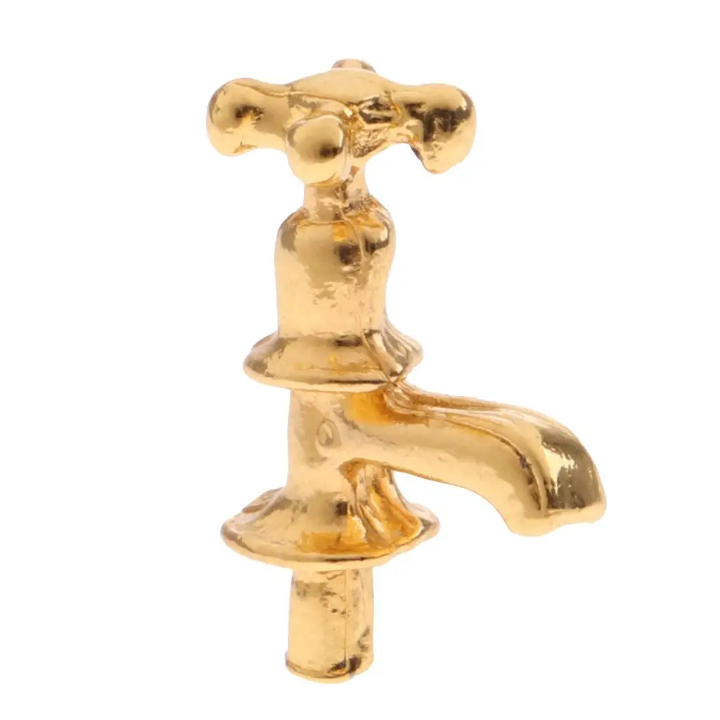 

10 Pieces Water Faucet /12 Dollhouse Miniature Accessory Decor