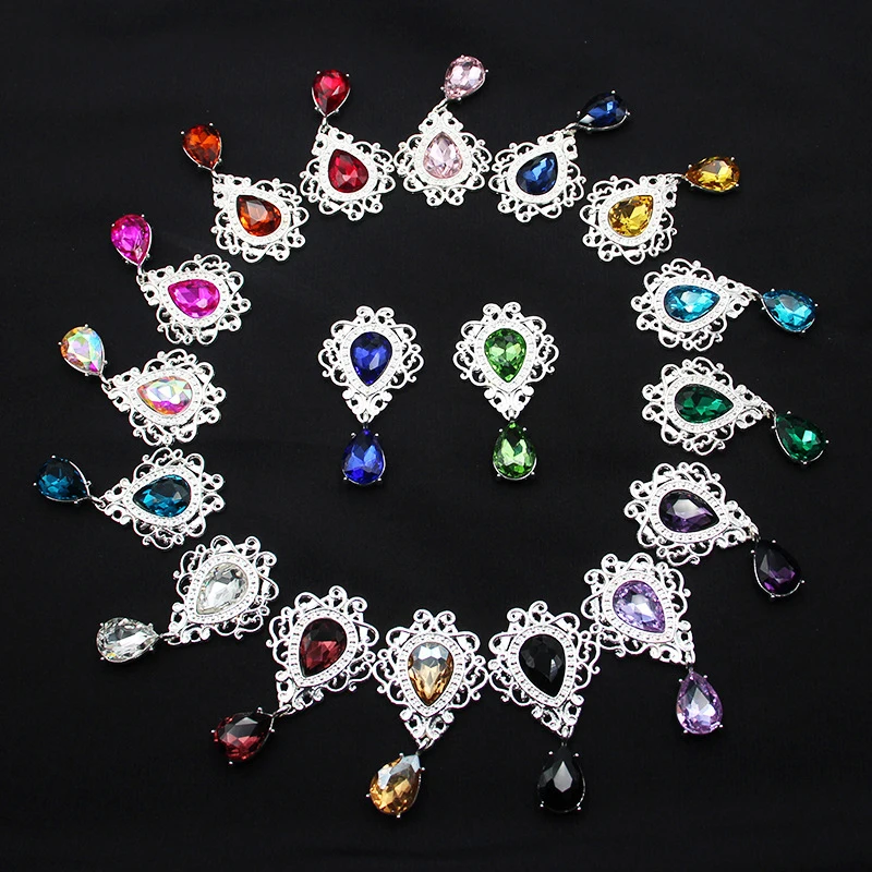 

1PC New 30*52mm Acrylic Rhinestone Brooch Accessories DIY Wedding Invitation Card Wine Glass Gift Box Jewelry Decoration