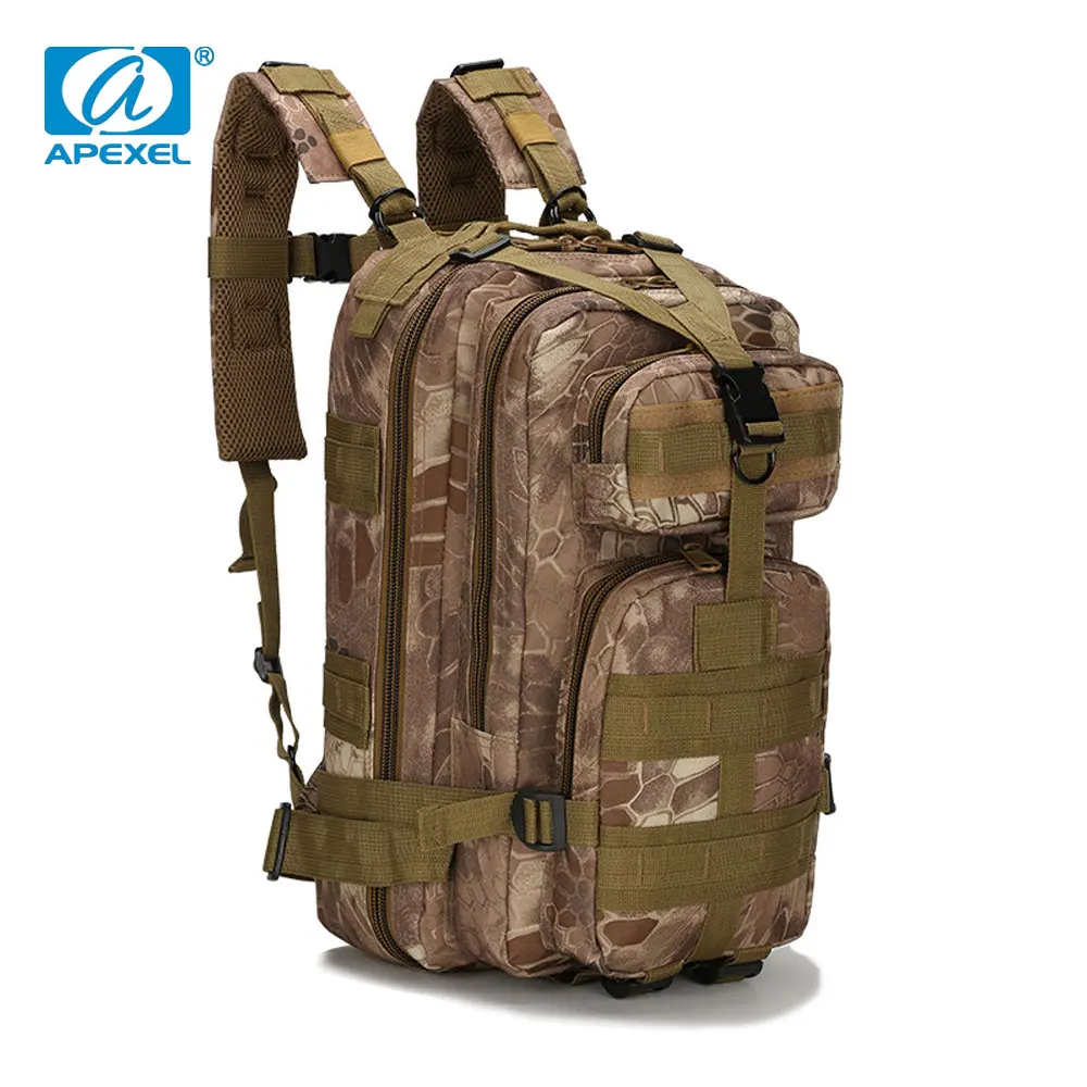 

APEXEL Camouflage Army Backpack Men Military Tactical Bags Assault Backpack Hunting Trekking Rucksack Waterproof Bug Out 30L Bag