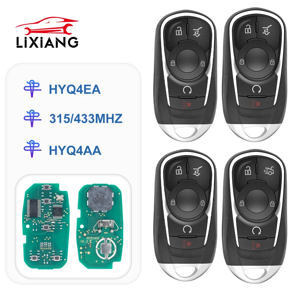 LIXIANG3/4/5B Smart Key Promity 315/433 МГц ID46 Пульт дистанционного управления для Buick Envision LaCrosse