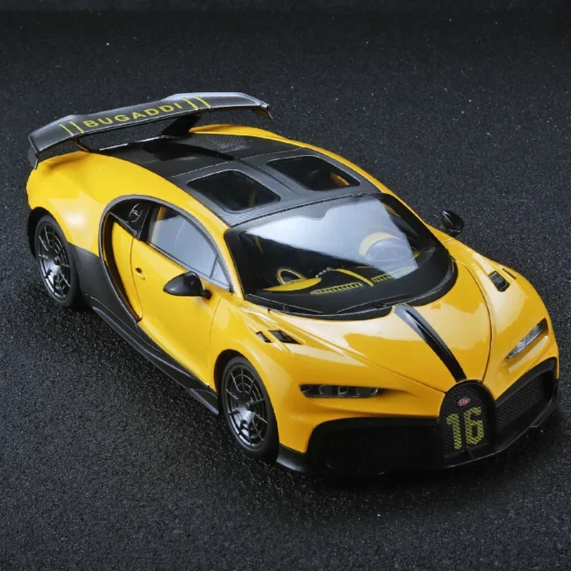 1:18 Bugatti Chiron PUR SPORT спортивная модель из сплава литая под давлением металлическая