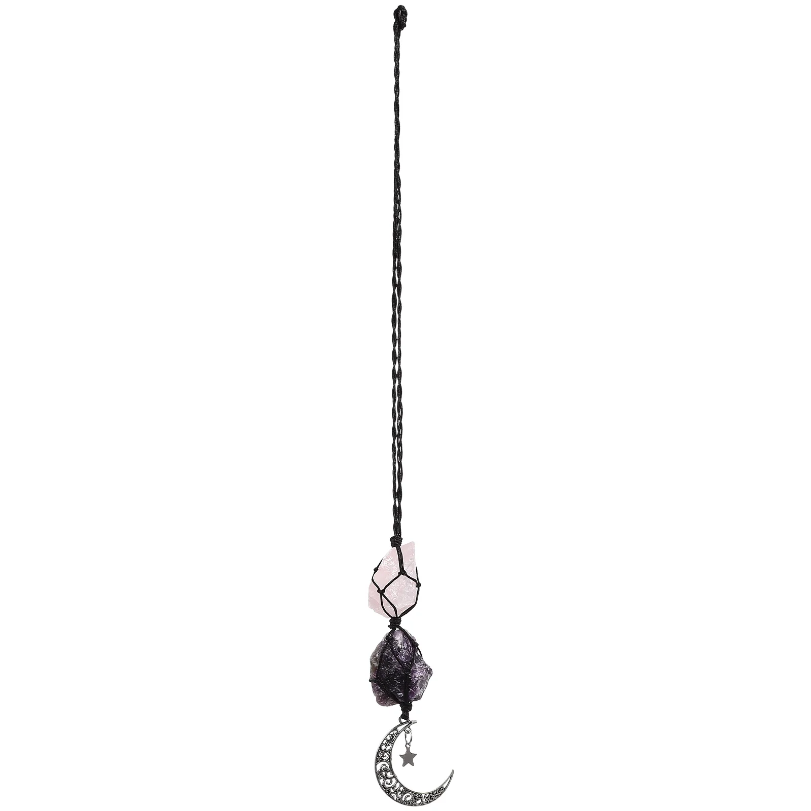 

Jewelry Pendant Bling Car Ornaments Decorations Gemstone Suncatcher Moon Rear View Mirror Crystal Decorate
